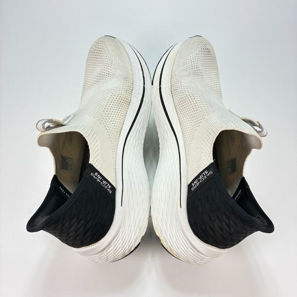 Skechers Max Cushioning Elite 2.0 White Black Running Shoes 129611 Womens Sz 8.5 - Picture 8 of 12